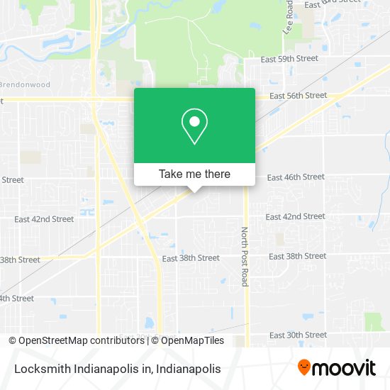 Mapa de Locksmith Indianapolis in