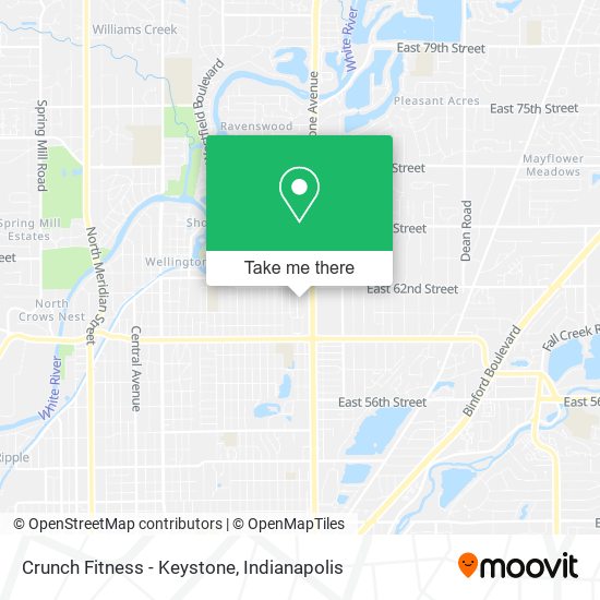 Mapa de Crunch Fitness - Keystone