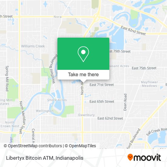 Mapa de Libertyx Bitcoin ATM