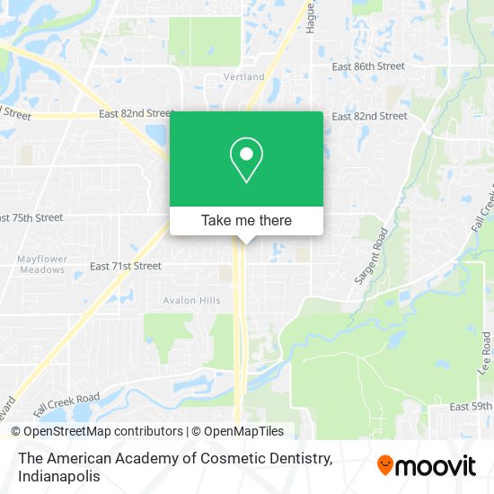 The American Academy of Cosmetic Dentistry map