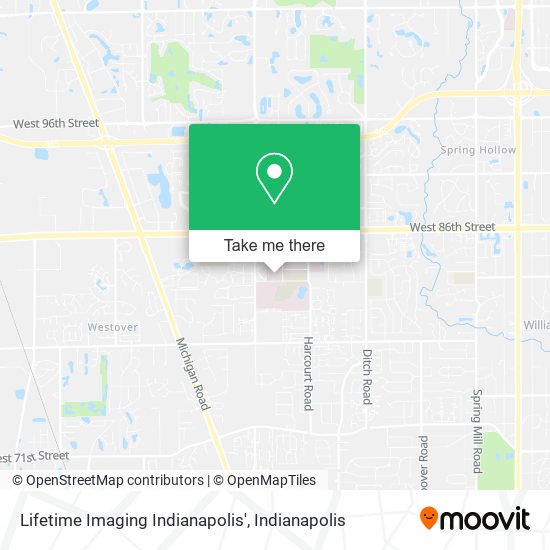 Mapa de Lifetime Imaging Indianapolis'