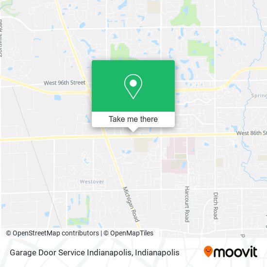 Mapa de Garage Door Service Indianapolis