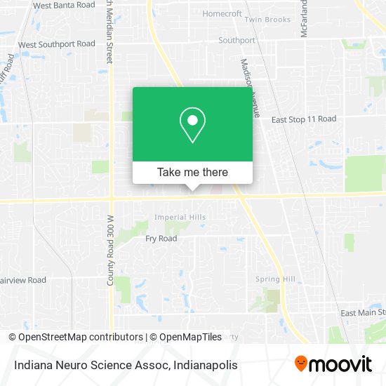 Indiana Neuro Science Assoc map