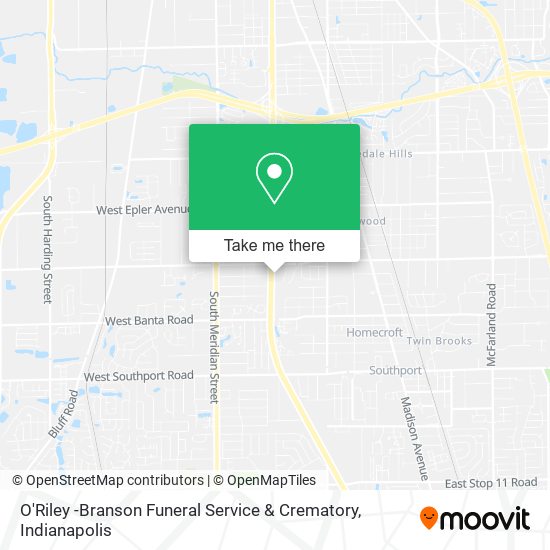 Mapa de O'Riley -Branson Funeral Service & Crematory