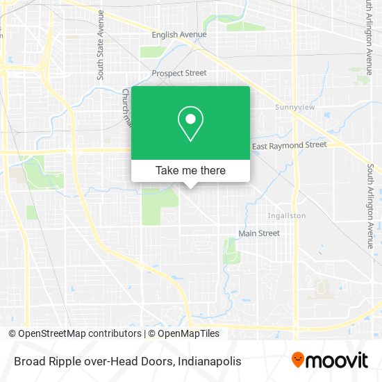 Mapa de Broad Ripple over-Head Doors