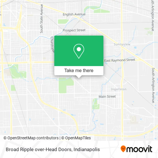 Mapa de Broad Ripple over-Head Doors