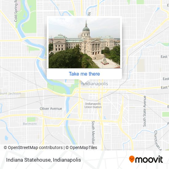 Mapa de Indiana Statehouse