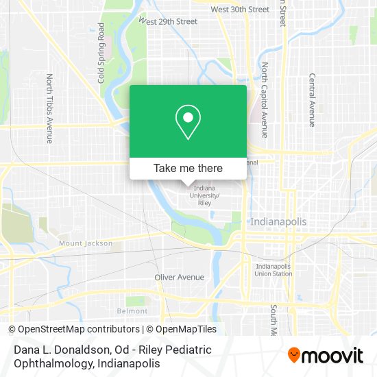 Dana L. Donaldson, Od - Riley Pediatric Ophthalmology map