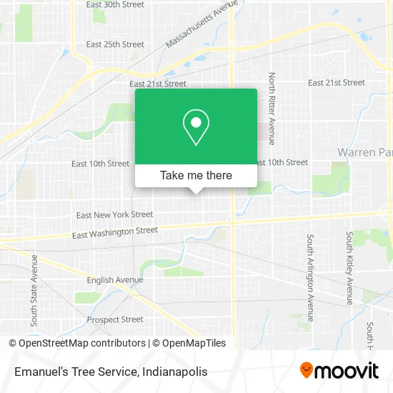 Emanuel's Tree Service map