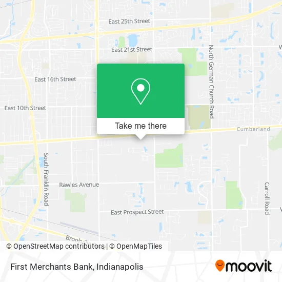 First Merchants Bank map