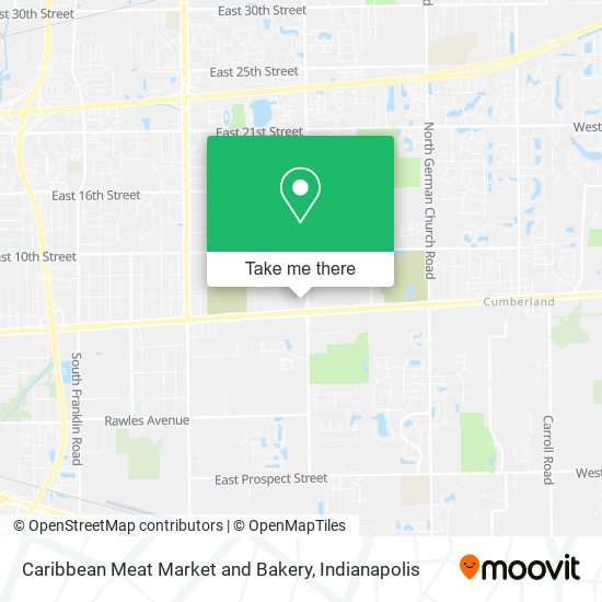 Caribbean Meat Market and Bakery map