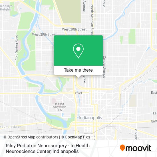 Mapa de Riley Pediatric Neurosurgery - Iu Health Neuroscience Center