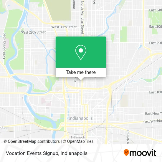 Vocation Events Signup map