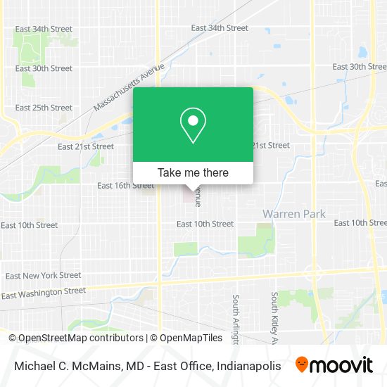 Mapa de Michael C. McMains, MD - East Office