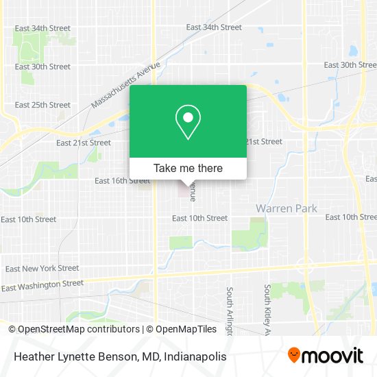 Mapa de Heather Lynette Benson, MD
