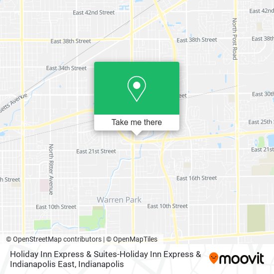 Mapa de Holiday Inn Express & Suites-Holiday Inn Express & Indianapolis East