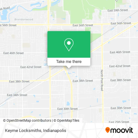 Keyme Locksmiths map