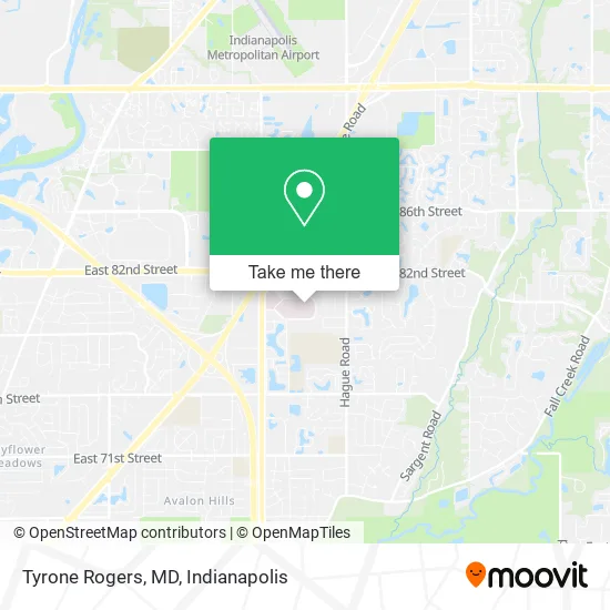 Tyrone Rogers, MD map