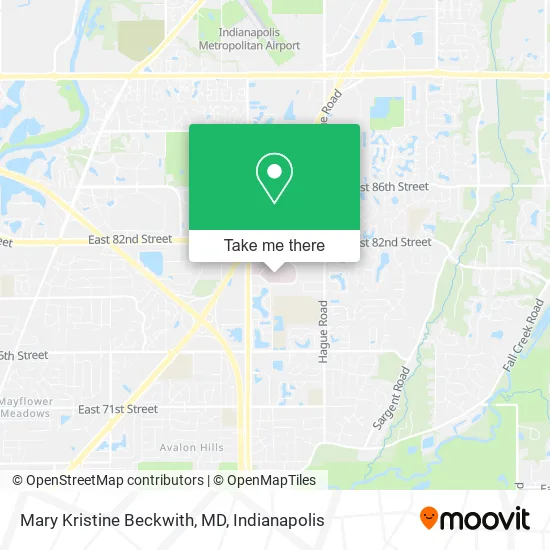 Mary Kristine Beckwith, MD map