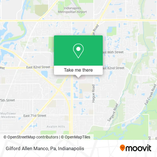 Gilford Allen Manco, Pa map