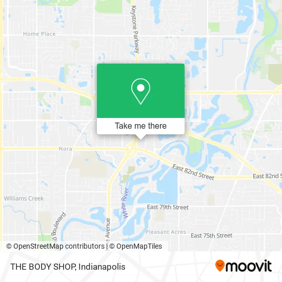 THE BODY SHOP map