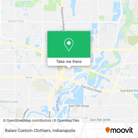 Balani Custom Clothiers map