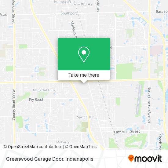 Greenwood Garage Door map