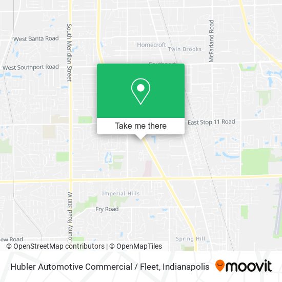 Hubler Automotive Commercial / Fleet map
