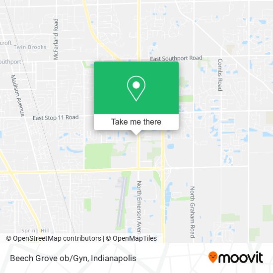 Beech Grove ob/Gyn map