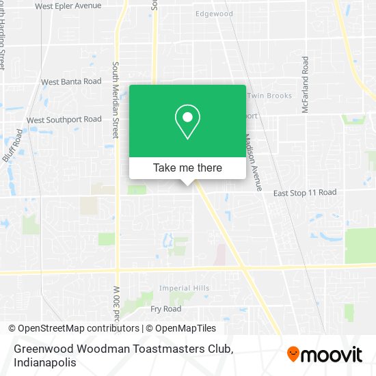 Mapa de Greenwood Woodman Toastmasters Club