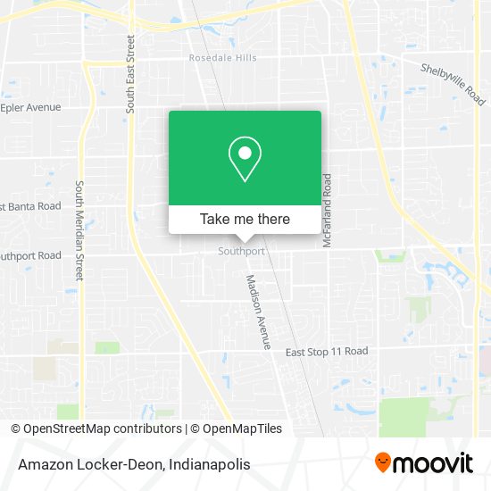 Mapa de Amazon Locker-Deon