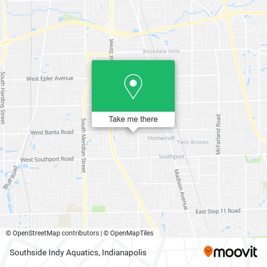 Southside Indy Aquatics map