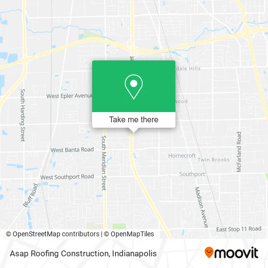 Asap Roofing Construction map