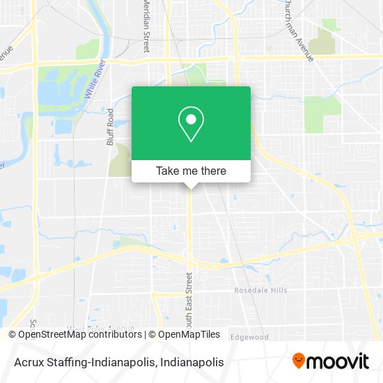 Mapa de Acrux Staffing-Indianapolis