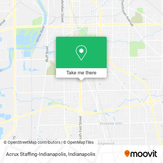Acrux Staffing-Indianapolis map