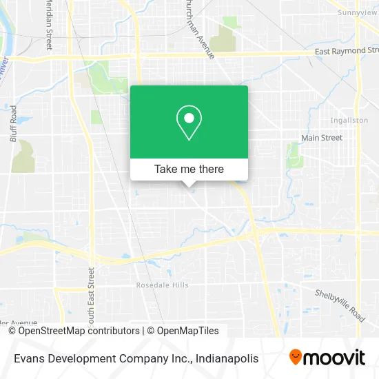 Evans Development Company Inc. map