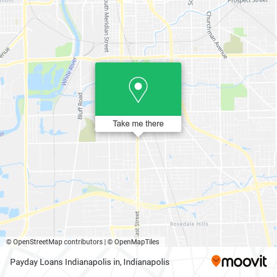 Payday Loans Indianapolis in map