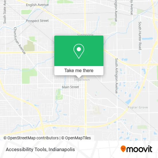 Accessibility Tools map