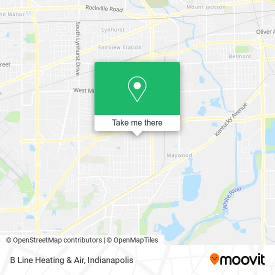 B Line Heating & Air map