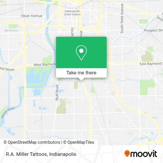 R.A. Miller Tattoos map