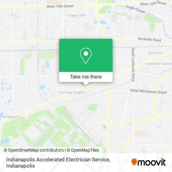 Indianapolis Accelerated Electrician Service map