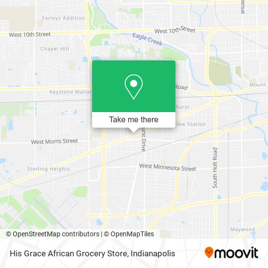 His Grace African Grocery Store map
