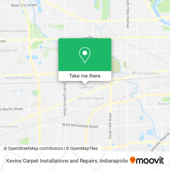 Kevins Carpet Installations and Repairs map
