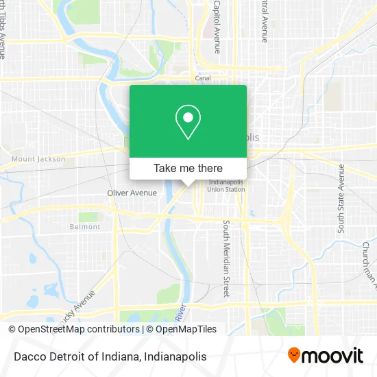 Mapa de Dacco Detroit of Indiana