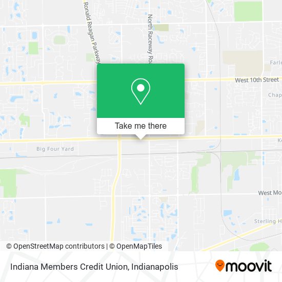 Indiana Members Credit Union map