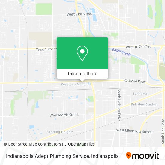 Indianapolis Adept Plumbing Service map