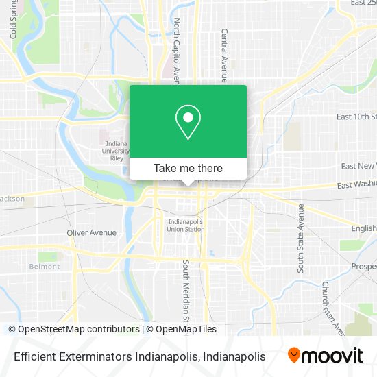 Efficient Exterminators Indianapolis map