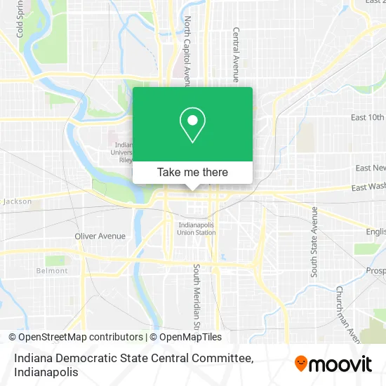 Indiana Democratic State Central Committee map