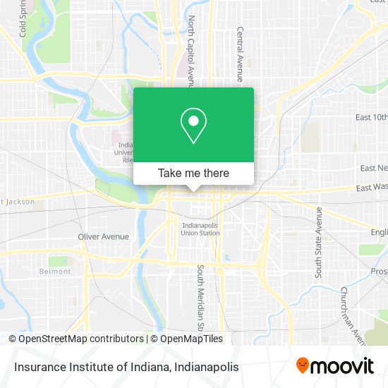Insurance Institute of Indiana map