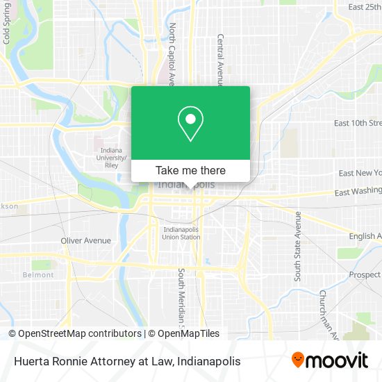 Huerta Ronnie Attorney at Law map